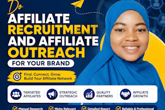 do affiliate recruitment and affiliate outreach for your brand