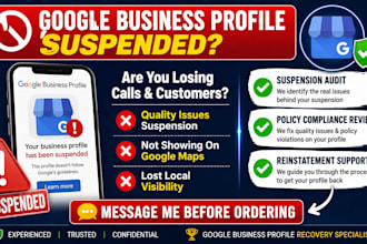 fix google business profile suspended for quality issues