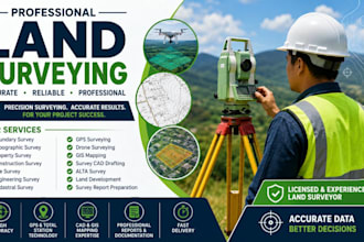 land surveying gis mapping boundary survey topographic survey