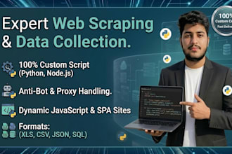 build python web scraping bots for data collection and extraction