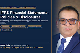 prepare financial statements,reporting, accounting policies