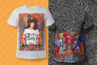 design a creative graphic t shirt and t shirt logo