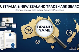 conduct a professional australia and new zealand trademark search