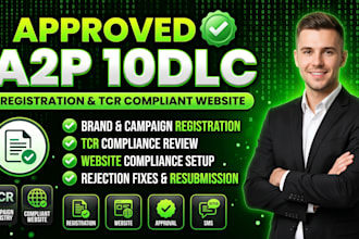 a2p 10dlc registration website tcr compliant