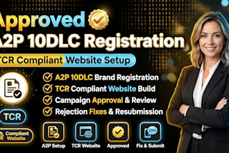 a2p 10dlc registration website tcr compliant