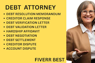 handle debt settlement, debt relief, debt negotiations and creditor disputes