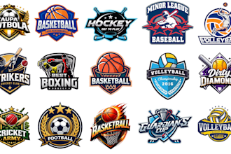 design custom baseball logo for teams and sports brands