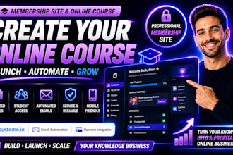 create membership website or online course on systeme io