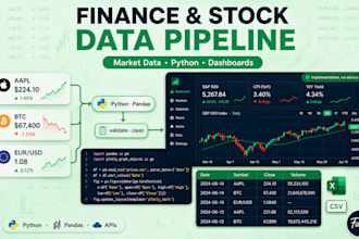 collect market data and build finance automation tools