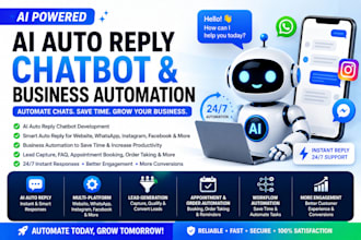 automate your business with ai chatbots, auto replies, and workflows