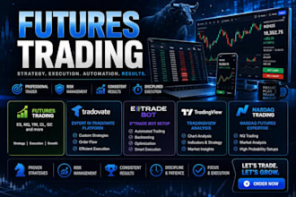 futures trading, tradovate trading, etrade bot, tradingview, nasdaq trading