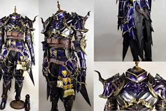 design 3d printable cosplay character armor helmet 3d props mask stl files