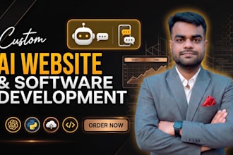 develop ai website, ai chatbot, ai saas app and ai web application