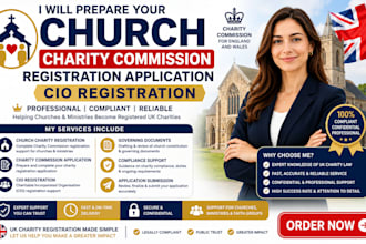 prepare your church charity commission registration application cio registration