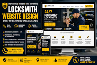 design a locksmith website, emergency locksmith, lock and key website