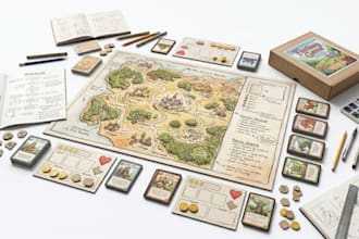 design custom board game cards card games game boards and box design
