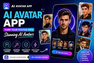 develop saas ai avatar app, ai character generator, ai assistant chatbot
