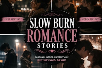 write slow burn romance scenes and story