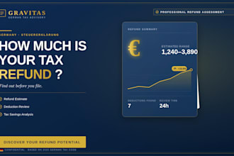 tax refund estimate deduction assessment tax saving review refund calculation