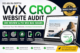 conduct deep wix cro website audit cro review and fix wix bug issues
