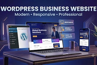 build a wordpress buisness  website using elementor