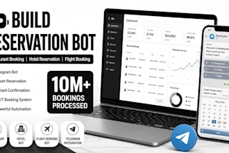 build reservation bot, auto checkout bot, auto purchase bot, telegram bot buying