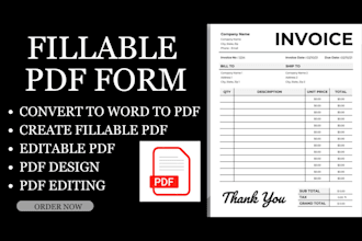 create fillable pdf form, convert word to pdf editable form design fillable form