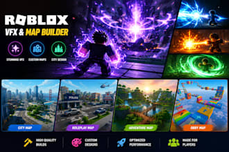 do stunning roblox vfx be roblox map builder and roblox city map design