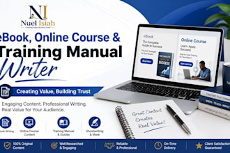 write ebook online course training manual