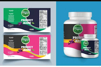 do premium cosmetic and food packaging design high res 3d mockups  label artwork
