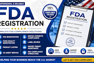 handle fda registration, US agent, food facility, mocra and compliance, otc drug