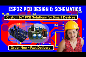 design esp32 pcb layouts and schematics for iot projects