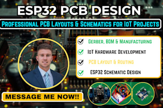 design esp32 pcb layouts and schematics for iot projects