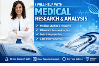 help with medical research and professional medical writing