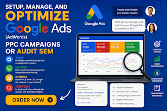 set up and manage your google ads PPC campaign