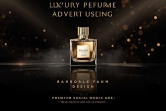 design luxury perfume ads product posters