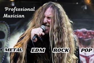 be male rock singer male pop singer heavy metal scream metalcore hard rock vocal