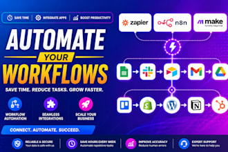 automate your workflows with zapier, n8n, or makecom