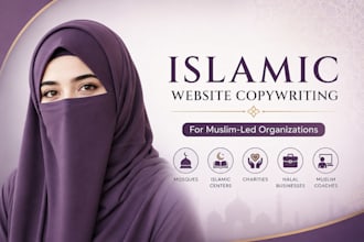 create high converting islamic website copy