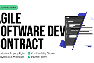 draft a legally binding agile software development contract