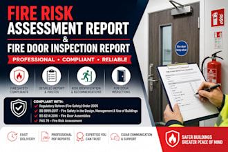 do fire risk assessment reports and fire door inspection reports UK compliant