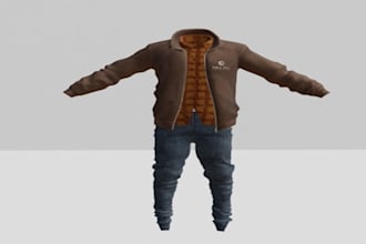 create custom 3d second life clothing, outfit and rigging