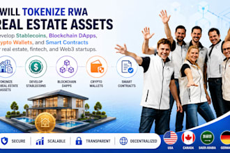 tokenize real estate stablecoins, blockchain dapp crypto wallet smart contract