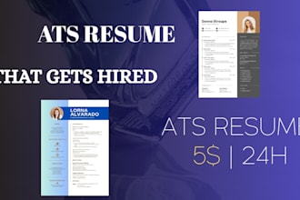 write ats resume, CV and cover letter for USA UK canada jobs