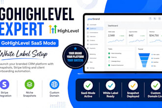 set up gohighlevel saas mode with snapshots and whitelabel for your agency
