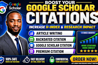 increase and backdate google scholar citations, increase h index
