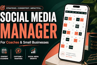manage your instagram and tiktok as your social media manager for coaches