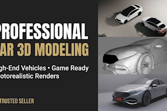 create custom 3d vehicle models for rendering and manufacturing