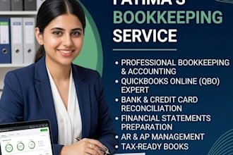 do professional bookkeeping and reconcilation in quickbooks online