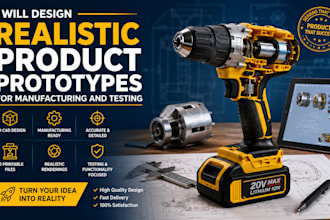 design realistic product prototypes for manufacturing and testing